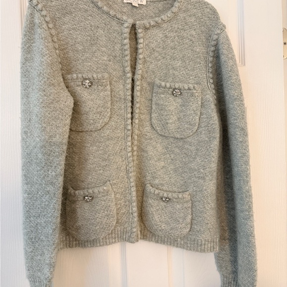 J. Crew Light Gray Odette Lady Sweater - Picture 4 of 4